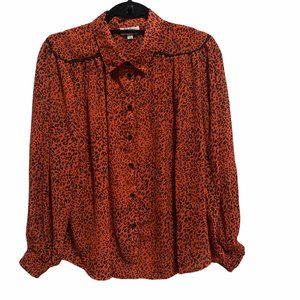 Umgee Animal Print Semi Sheer Blouse